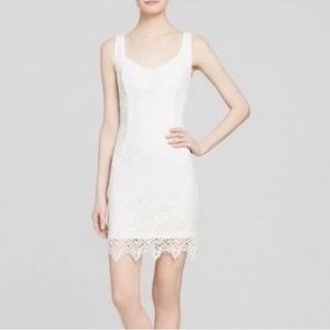 Guess True White  Lace Sheath Dress Size 6 New With tags